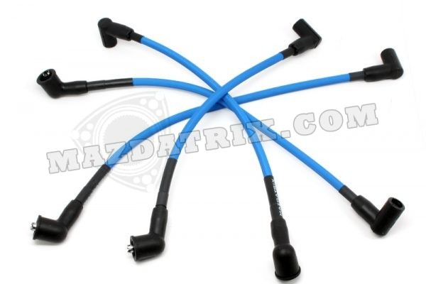 IGNITION PLUG WIRES FIRE, 04-11 RX8 BLUE