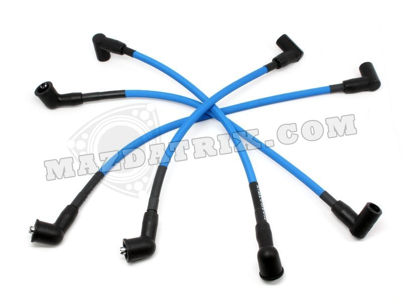 IGNITION PLUG WIRES FIRE, 04-11 RX8 BLUE