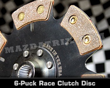 CLUTCH DISC RACE, 83-92 NON TURBO 6-PUCK