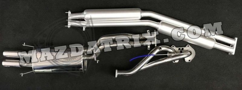 EXHAUST SYSTEM DUAL, 84-85 13B 6-PORT