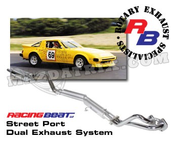 EXHAUST SYSTEM DUAL, 13B DUAL PIPE 79-85
