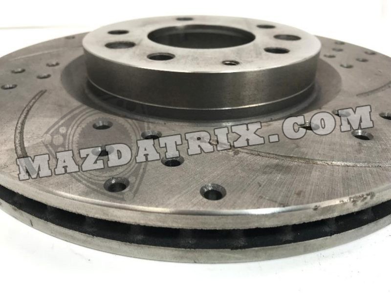 BRAKE ROTOR DRILLED, 04-11 RX8 FRONT STANDARD SUSPENSION (11-7/8")