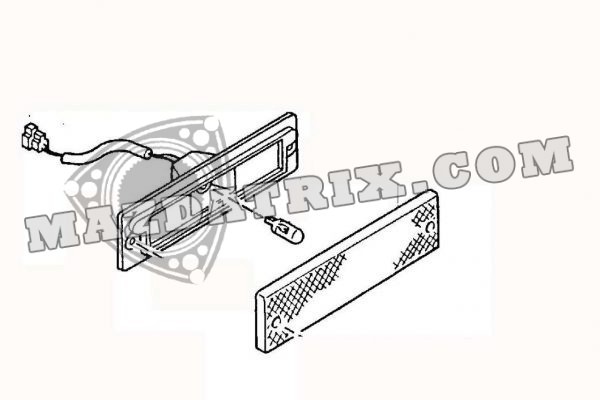 LEFT FRONT SIDE LENS ASSEMBLY, FC