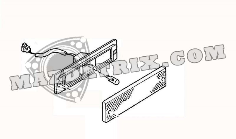 LEFT FRONT SIDE LENS ASSEMBLY, FC