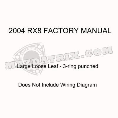 BOOK MANUAL, 04 RX8