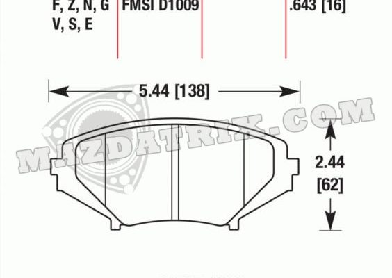 BRAKE PADS PORTERFIELD FRONT, R4 RX8