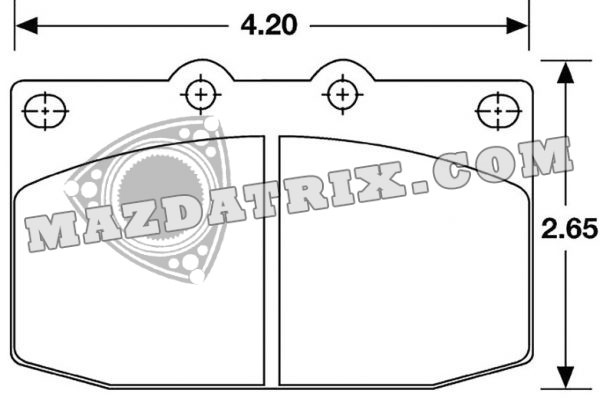 BRAKE PADS PORTERFIELD FRONT, R4 86-95 4-PISTON