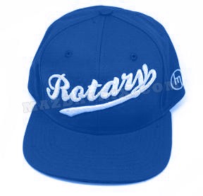 HAT 3-D ROTARY, EMBROIDERED BLUE
