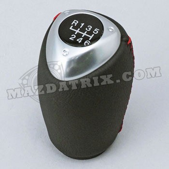 SHIFT KNOB, 09-11 WITH RED ACCENT