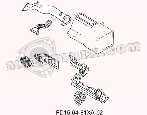 GRILLE VENT, 94-95 RIGHT