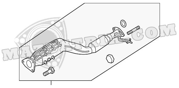 EXHAUST CONVERTER MAIN, 09-11 RX8 AUTO TRANS