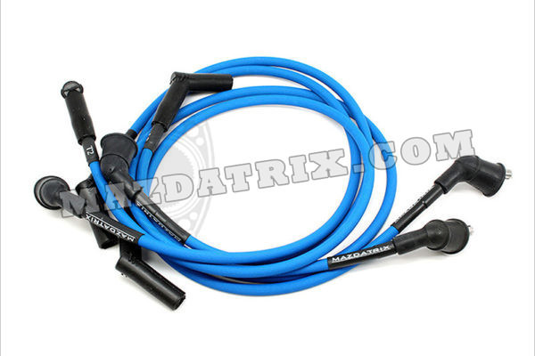 IGNITION PLUG WIRES FIRE, 86-92 BLUE