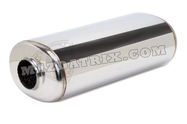 MUFFLER UNIVERSAL, STAINLESS 3" RACING BEAT