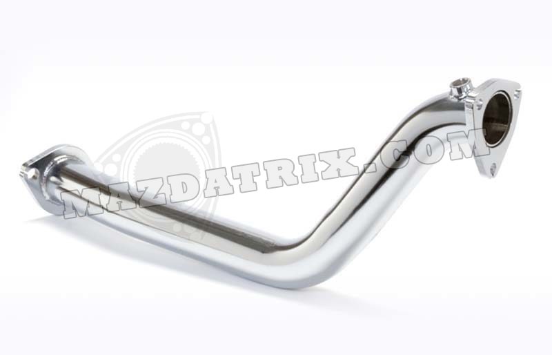 EXHAUST PRE-SILENCER WITH DOWN PIPE, 86-92 TURBO