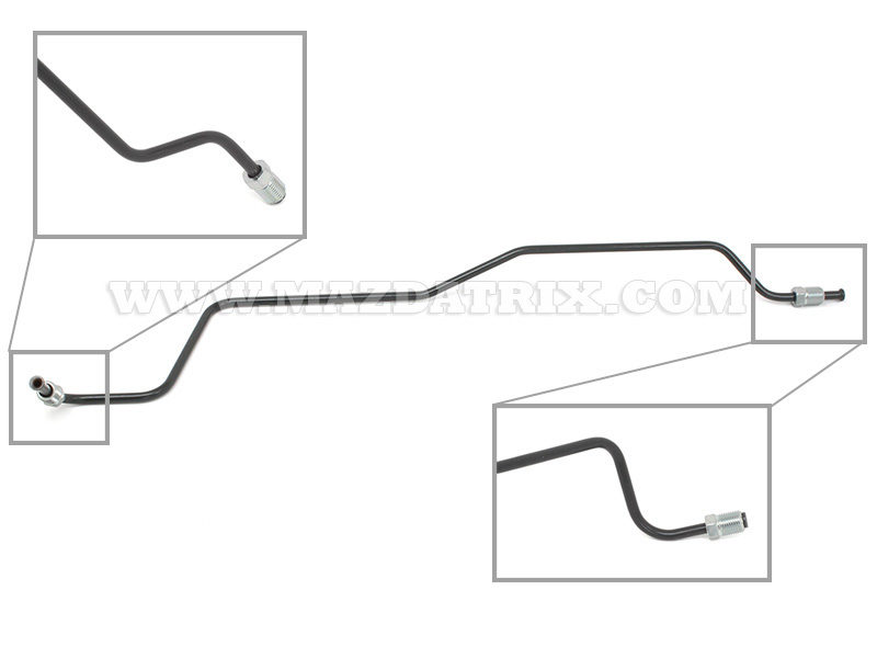 CLUTCH SLAVE HOSE, 86-92 NON TURBO HARD LINE