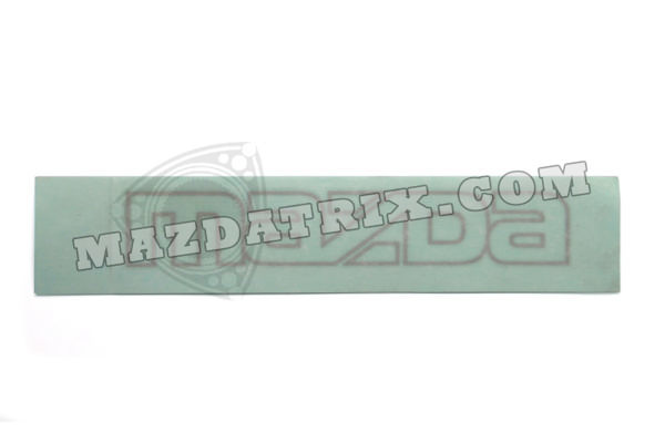 LOGO MAZDA DECAL, 86-88 FRONT SILVER