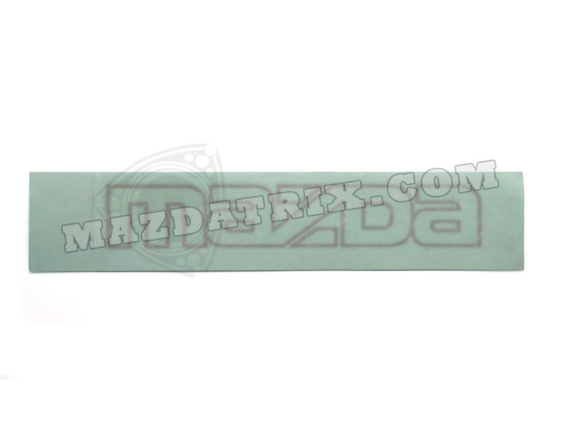 LOGO MAZDA DECAL, 86-88 FRONT SILVER