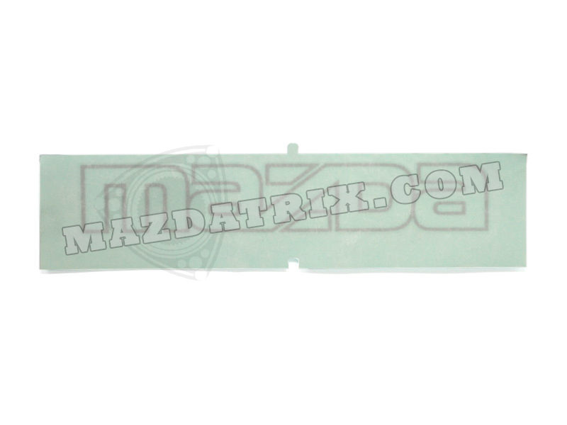 LOGO MAZDA DECAL, 86-88 REAR SILVER