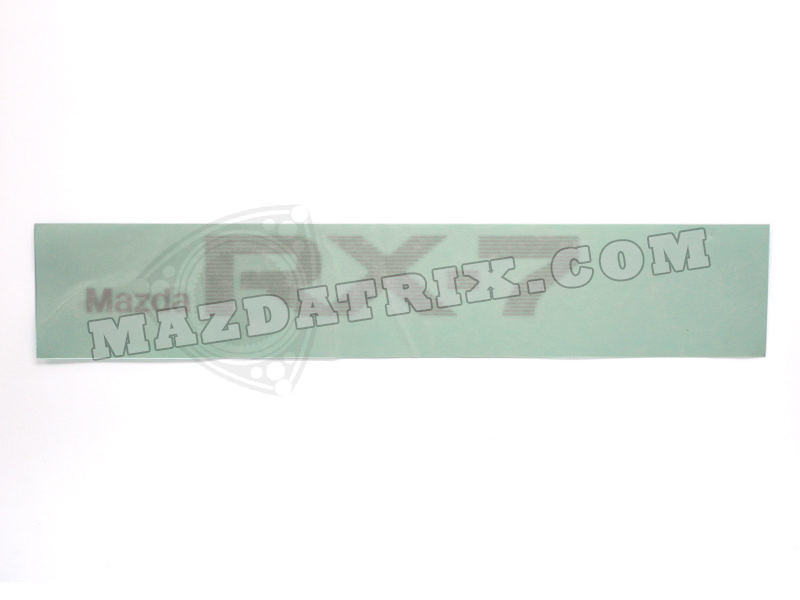 LOGO RX7 DECAL, FC REAR SILVER