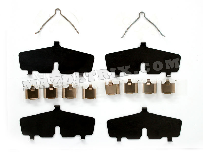 BRAKE PAD HARDWARE KIT, 86-92 REAR VENTED