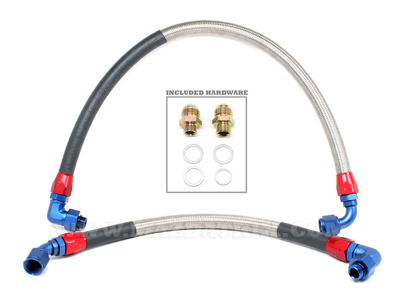 OIL COOLER HOSE SET, 86-92 COMPLETE