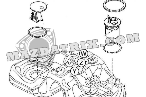 FUEL PUMP LOCK COLLAR, 04-11 RX8