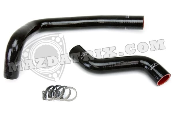 RADIATOR HOSE SET SILICONE 93-95 RX7 BLACK (HPS)