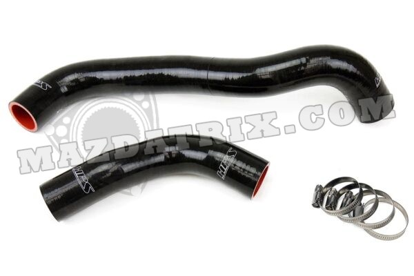 RADIATOR HOSE SET SILICONE 89-92 NON TURBO/TURBO RX7 BLACK (HPS)