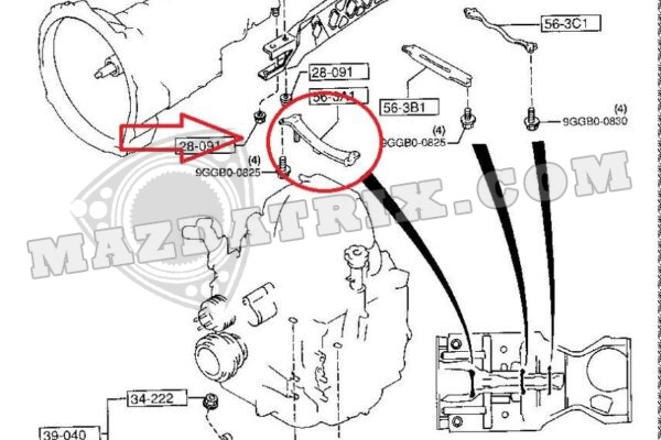 CROSSMEMBER AT FRONT OF POWER PLANT FRAME 93-95