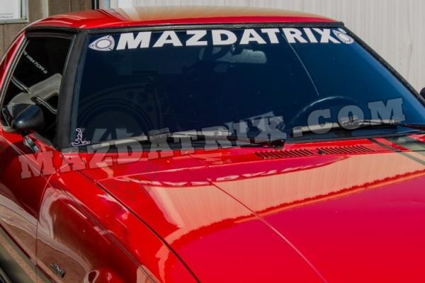 MAZDATRIX WINDSHIELD BANNER