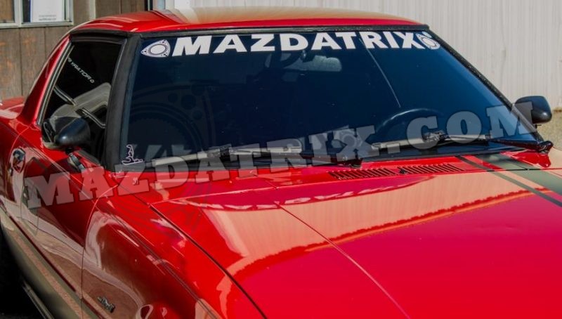 MAZDATRIX WINDSHIELD BANNER